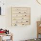 Preview: Wanddisplay-Case mit Regal Beige 60 x 8,5 x 54 cm Sperrholz