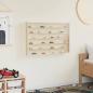 Preview: Wanddisplay-Case mit Regal Beige 80 x 8,5 x 54 cm Sperrholz