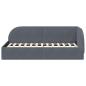 Preview: Eckbettgestell Dunkelgrau 100 x 200 cm Samt