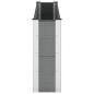 Preview: Hochbeet Grau 200 x 30 x 72 cm WPC und Aluminium