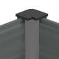 Preview: Hochbeet Grau 200 x 30 x 72 cm WPC und Aluminium