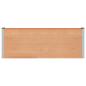 Preview: Hochbeet Braun 200 x 30 x 72 cm WPC und Aluminium