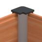 Preview: Hochbeet Braun 200 x 30 x 72 cm WPC und Aluminium
