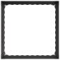 Preview: Raseneinfassung 4 stk. 60 x 60 x 35 cm Stahl Schwarz