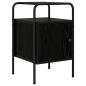 Preview: Nachttisch Schwarze Eiche 35 x 36,5 x 56 cm Holzwerkstoff