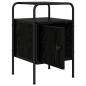 Preview: Nachttisch Schwarze Eiche 35 x 36,5 x 56 cm Holzwerkstoff
