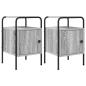 Preview: Nachttisch 2 Stk. Grau Sonoma 35 x 36,5 x 56 cm Holzwerkstoff