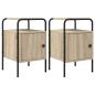 Preview: Nachttisch 2 Stk. Sonoma-Eiche 35 x 36,5 x 56 cm Holzwerkstoff