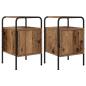 Preview: Nachttisch 2 Stk. Altholz 35 x 36,5 x 56 cm Holzwerkstoff
