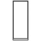 Preview: Brennholzregal Mattschwarz 80 x 28 x 222 cm Stahl