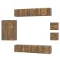 Preview: 8-tlg. TV-Schrank-Set Räuchereiche Holzwerkstoff