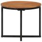 Preview: Couchtisch 35x35x30 cm Massivholz Akazie und Eisen