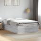 Preview: ARDEBO.de - Bettgestell Grau Sonoma 140x200 cm Holzwerkstoff