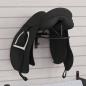 Preview: ARDEBO.de - Sattelhalter Wandmontage Schwarz Eisen