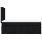 Preview: Boxspringbett mit Matratze Schwarz 90x200 cm Stoff