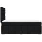 Preview: Boxspringbett mit Matratze Schwarz 90x200 cm Stoff