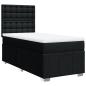 Preview: Boxspringbett mit Matratze Schwarz 90x200 cm Stoff