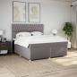 Preview: Boxspringbett mit Matratze Taupe 200x200 cm Stoff