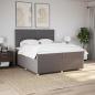 Preview: Boxspringbett mit Matratze Taupe 200x200 cm Stoff