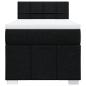 Preview: Boxspringbett mit Matratze Schwarz 90x200 cm Stoff