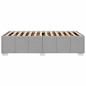 Preview: Bettgestell ohne Matratze Hellgrau 80x200 cm Stoff