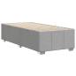 Preview: Bettgestell ohne Matratze Hellgrau 80x200 cm Stoff