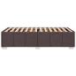 Preview: Bettgestell ohne Matratze Dunkelbraun 100x200 cm Stoff