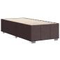 Preview: Bettgestell ohne Matratze Dunkelbraun 100x200 cm Stoff