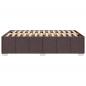 Preview: Bettgestell ohne Matratze Dunkelbraun 120x190 cm Stoff