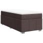 Preview: Boxspringbett mit Matratze Dunkelbraun 100x200 cm Stoff