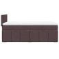 Preview: Boxspringbett mit Matratze Dunkelbraun 100x200 cm Stoff