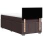 Preview: Boxspringbett mit Matratze Dunkelbraun 100x200 cm Stoff