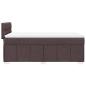 Preview: Boxspringbett mit Matratze Dunkelbraun 100x200 cm Stoff