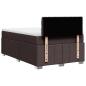 Preview: Boxspringbett mit Matratze Dunkelbraun 120x190 cm Stoff