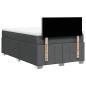 Preview: Boxspringbett mit Matratze Dunkelgrau 120x190 cm Stoff