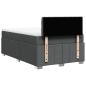 Preview: Boxspringbett mit Matratze Dunkelgrau 120x190 cm Stoff