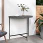 Preview: ARDEBO.de - Gartentisch Grau 80x50x75 cm Poly Rattan