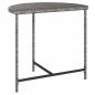 Preview: Gartentisch Grau 80x50x75 cm Poly Rattan