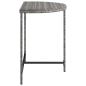 Preview: Gartentisch Grau 80x50x75 cm Poly Rattan