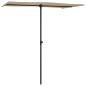 Preview: Sonnenschirm mit Aluminium-Mast 180x110 cm Taupe