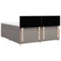 Preview: Boxspringbett mit Matratze Taupe 200x200 cm Stoff