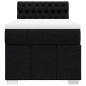 Preview: Boxspringbett mit Matratze Schwarz 90x200 cm Stoff