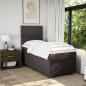 Preview: Boxspringbett mit Matratze Dunkelbraun 100x200 cm Stoff