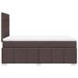 Preview: Boxspringbett mit Matratze Dunkelbraun 120x190 cm Stoff