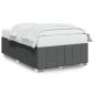 Preview: Bettgestell ohne Matratze Dunkelgrau 120x190 cm Stoff