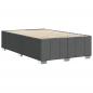 Preview: Bettgestell ohne Matratze Dunkelgrau 120x190 cm Stoff