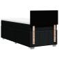 Preview: Boxspringbett mit Matratze Schwarz 90x200 cm Stoff