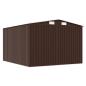 Preview: Gerätehaus 257x298x178 cm Metall Braun