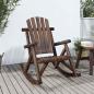 Preview: ARDEBO.de - Garten-Schaukelstuhl 69x96x101 cm Massivholz Fichte