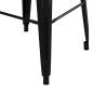 Preview: Barhocker Stapelbar 2 Stk. Schwarz Metall